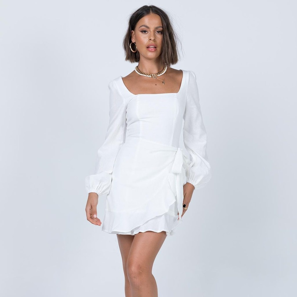 Princess Polly Villa Mini Dress White NWT